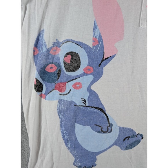 Disney Lilo & Stitch Angel "You're Outta This World" Graphic Pocket Tee Shirt XS - Picture 4 of 12
